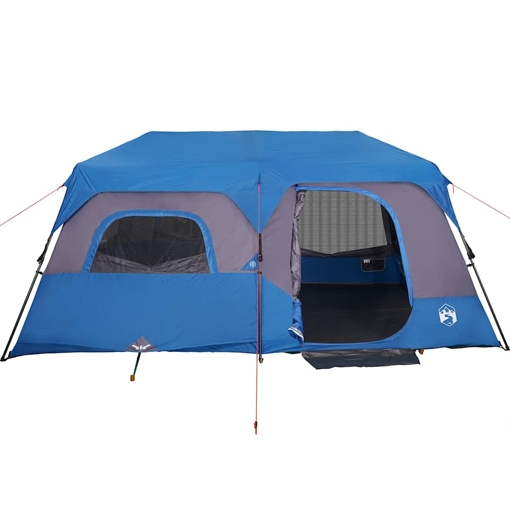 vidaXL Family Tent 9-Person Blue Quick Release Waterproof