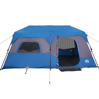vidaXL Family Tent 9-Person Blue Quick Release Waterproof