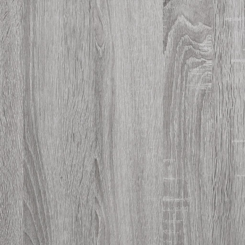 vidaXL Bookcase Grey Sonoma 72x28x172 cm Engineered Wood