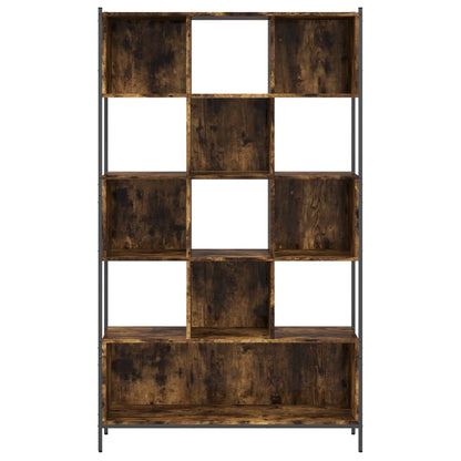 vidaXL Bookcase Smoked Oak 102x28x172 cm Engineered Wood - Brown