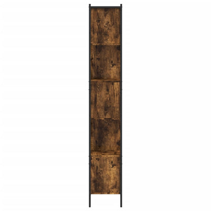 vidaXL Bookcase Smoked Oak 102x28x172 cm Engineered Wood - Brown
