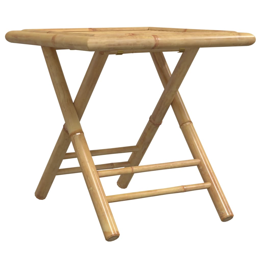 vidaXL Folding Garden Table 45x45x45 cm Bamboo - Brown