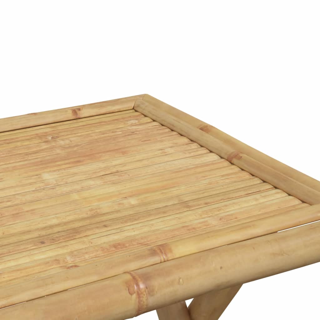 vidaXL Folding Garden Table 45x45x45 cm Bamboo - Brown