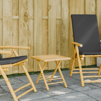 vidaXL Folding Garden Table 45x45x45 cm Bamboo - Brown