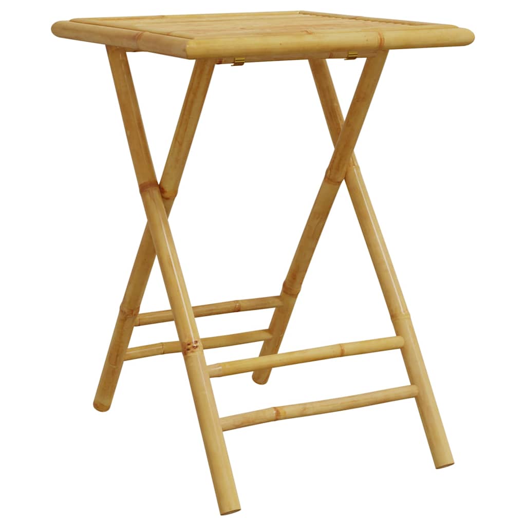 vidaXL Folding Garden Table 55x55x75 cm Bamboo - Brown