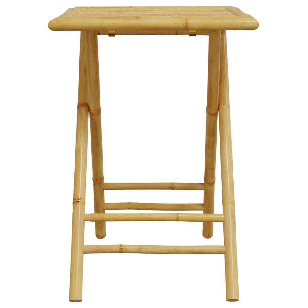 vidaXL Folding Garden Table 55x55x75 cm Bamboo - Brown