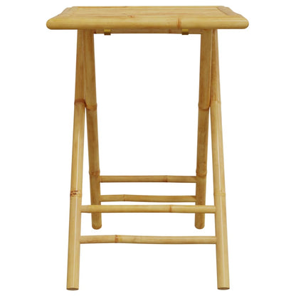 vidaXL Folding Garden Table 55x55x75 cm Bamboo - Brown