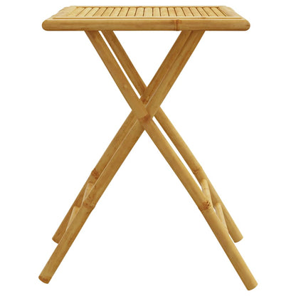 vidaXL Folding Garden Table 55x55x75 cm Bamboo - Brown