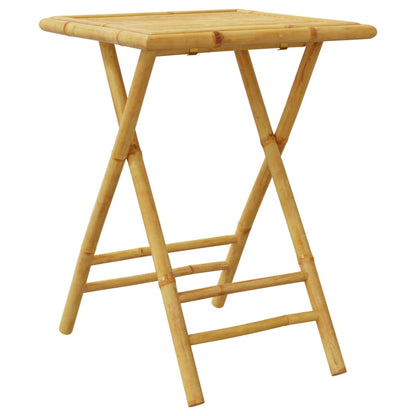 vidaXL Folding Garden Table 55x55x75 cm Bamboo - Brown