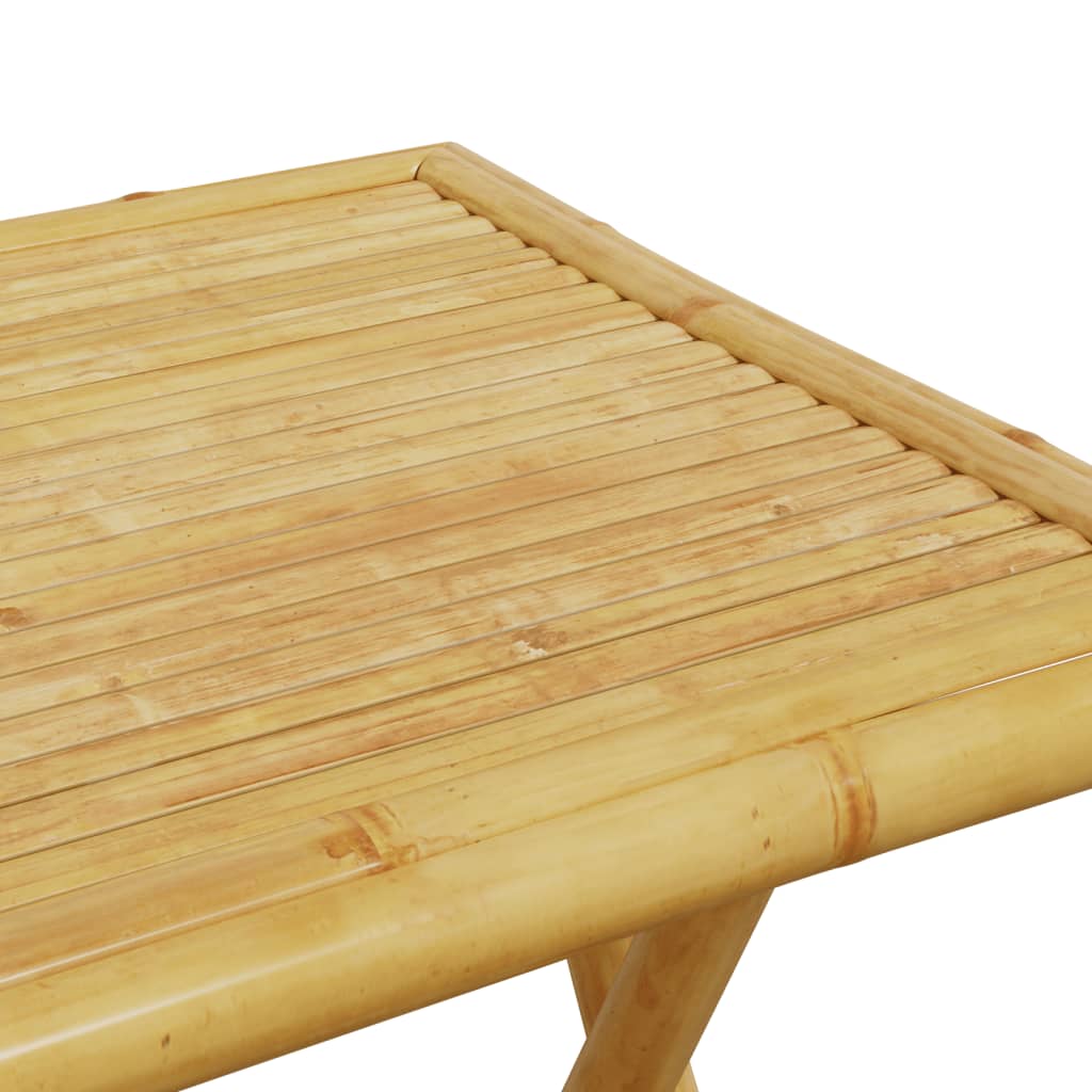 vidaXL Folding Garden Table 55x55x75 cm Bamboo - Brown
