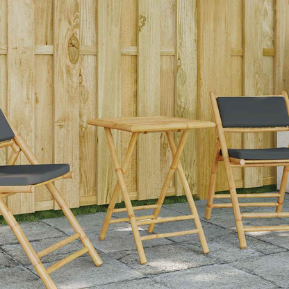 vidaXL Folding Garden Table 55x55x75 cm Bamboo - Brown