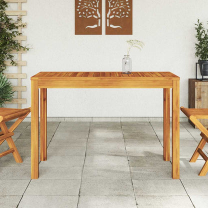 vidaXL Garden Dining Table 110x55x75 cm Solid Wood Acacia - Brown