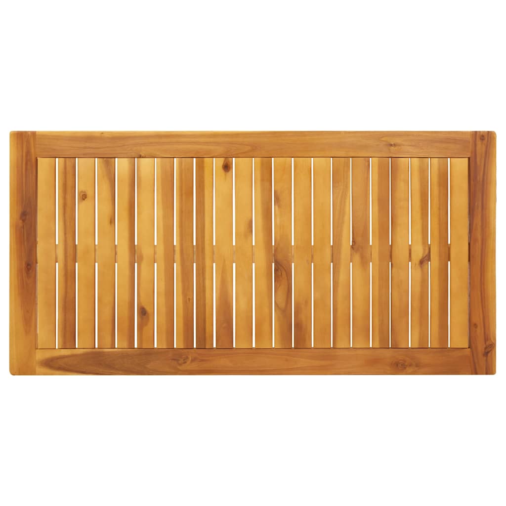 vidaXL Garden Dining Table 110x55x75 cm Solid Wood Acacia - Brown