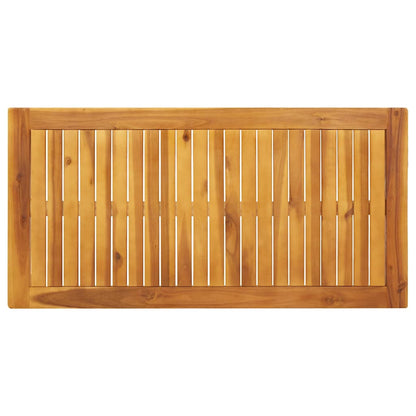 vidaXL Garden Dining Table 110x55x75 cm Solid Wood Acacia - Brown