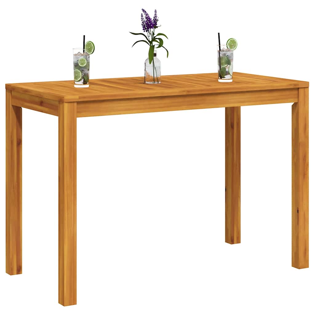 vidaXL Garden Dining Table 110x55x75 cm Solid Wood Acacia - Brown