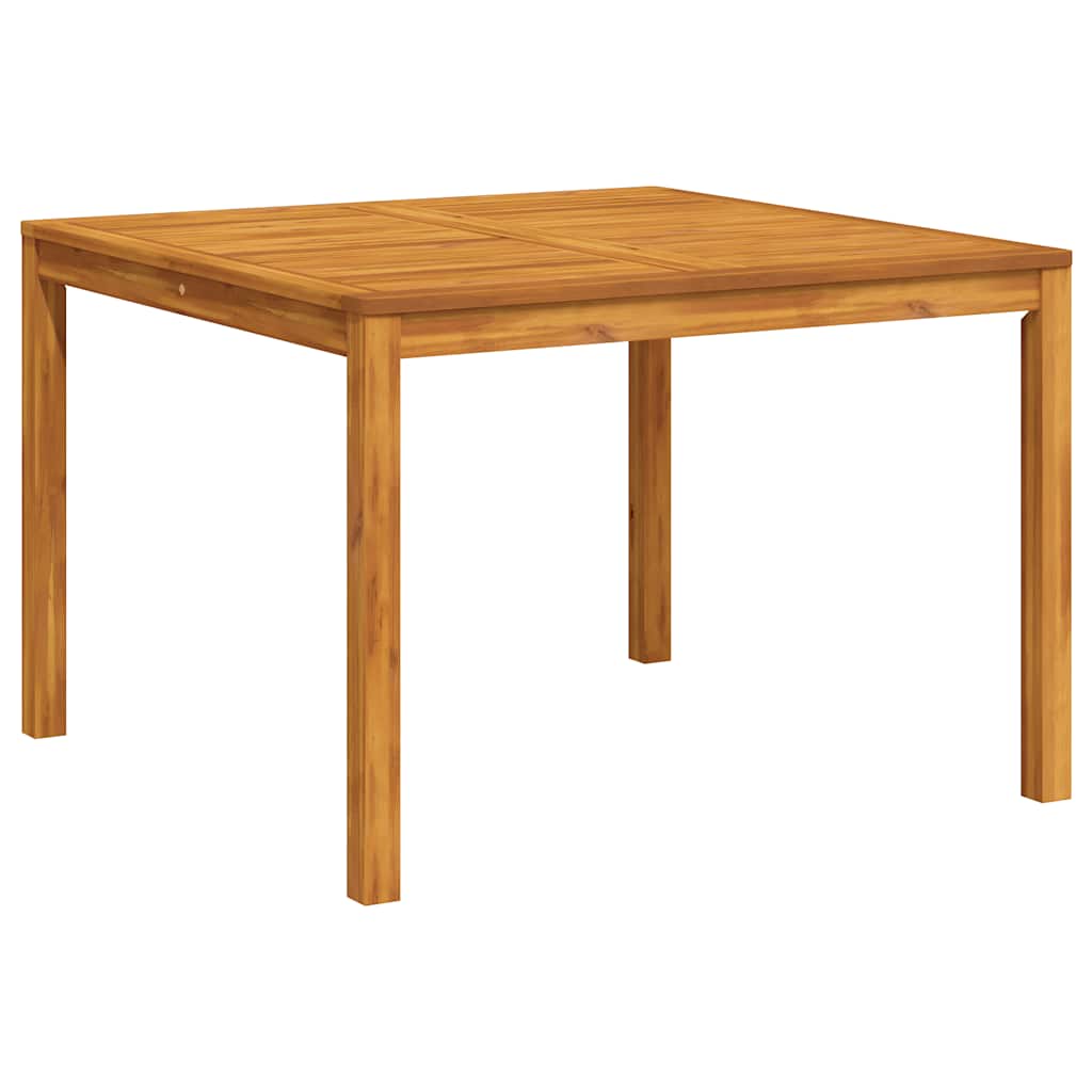 vidaXL Garden Dining Table 110x110x75 cm Solid Wood Acacia - Brown