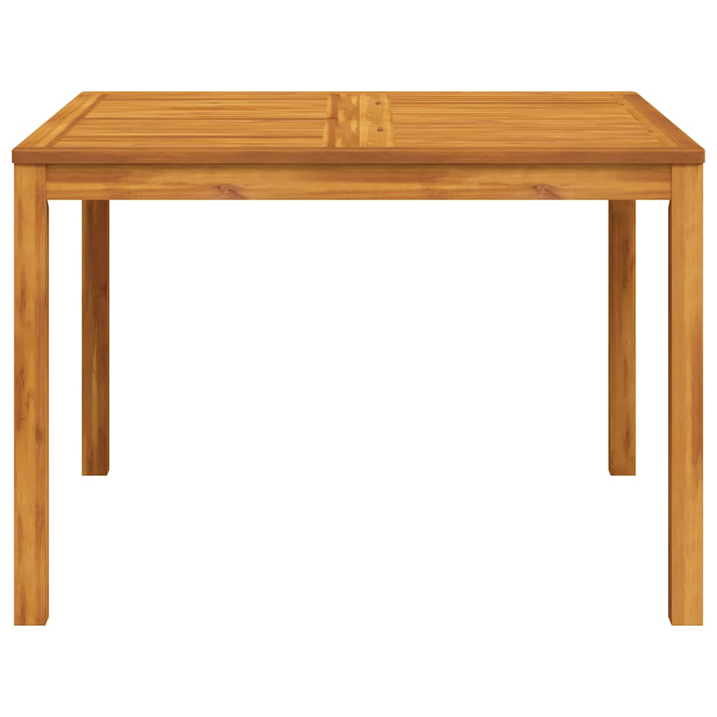 vidaXL Garden Dining Table 110x110x75 cm Solid Wood Acacia - Brown