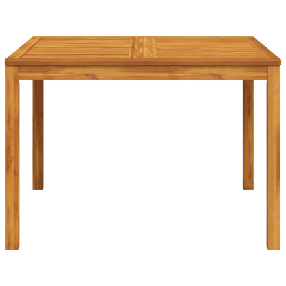 vidaXL Garden Dining Table 110x110x75 cm Solid Wood Acacia - Brown