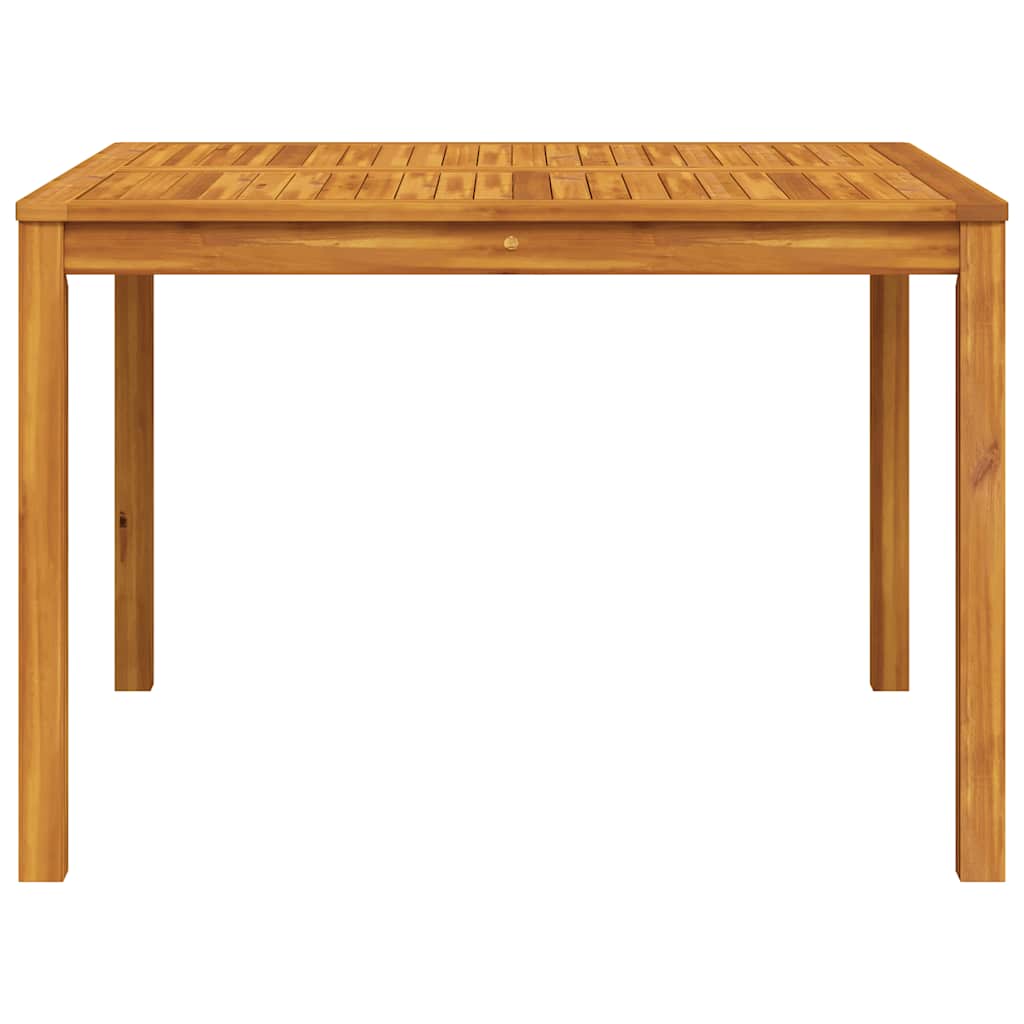 vidaXL Garden Dining Table 110x110x75 cm Solid Wood Acacia - Brown