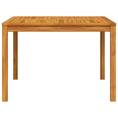 vidaXL Garden Dining Table 110x110x75 cm Solid Wood Acacia - Brown