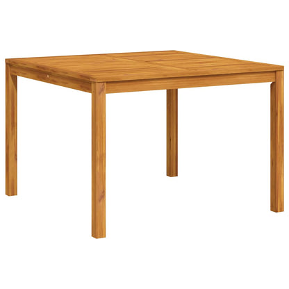 vidaXL Garden Dining Table 110x110x75 cm Solid Wood Acacia - Brown