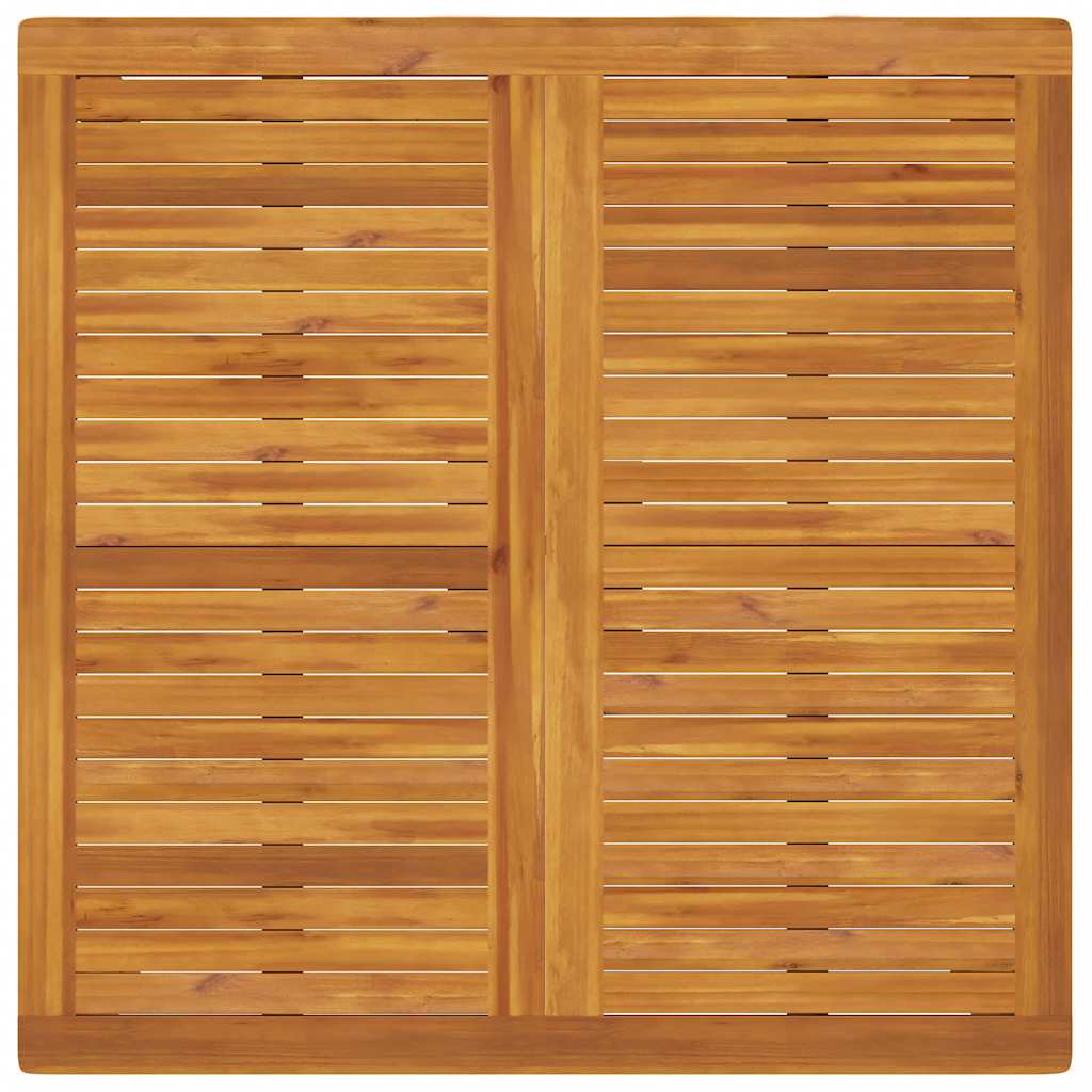 vidaXL Garden Dining Table 110x110x75 cm Solid Wood Acacia - Brown