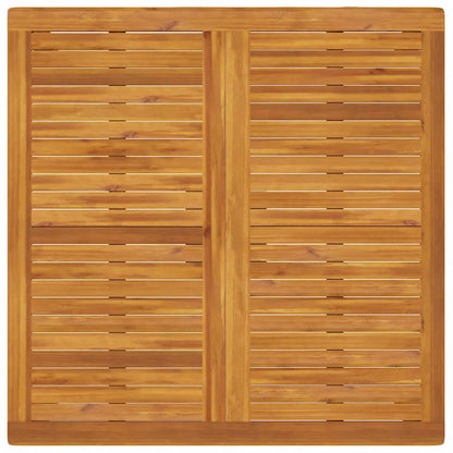 vidaXL Garden Dining Table 110x110x75 cm Solid Wood Acacia - Brown