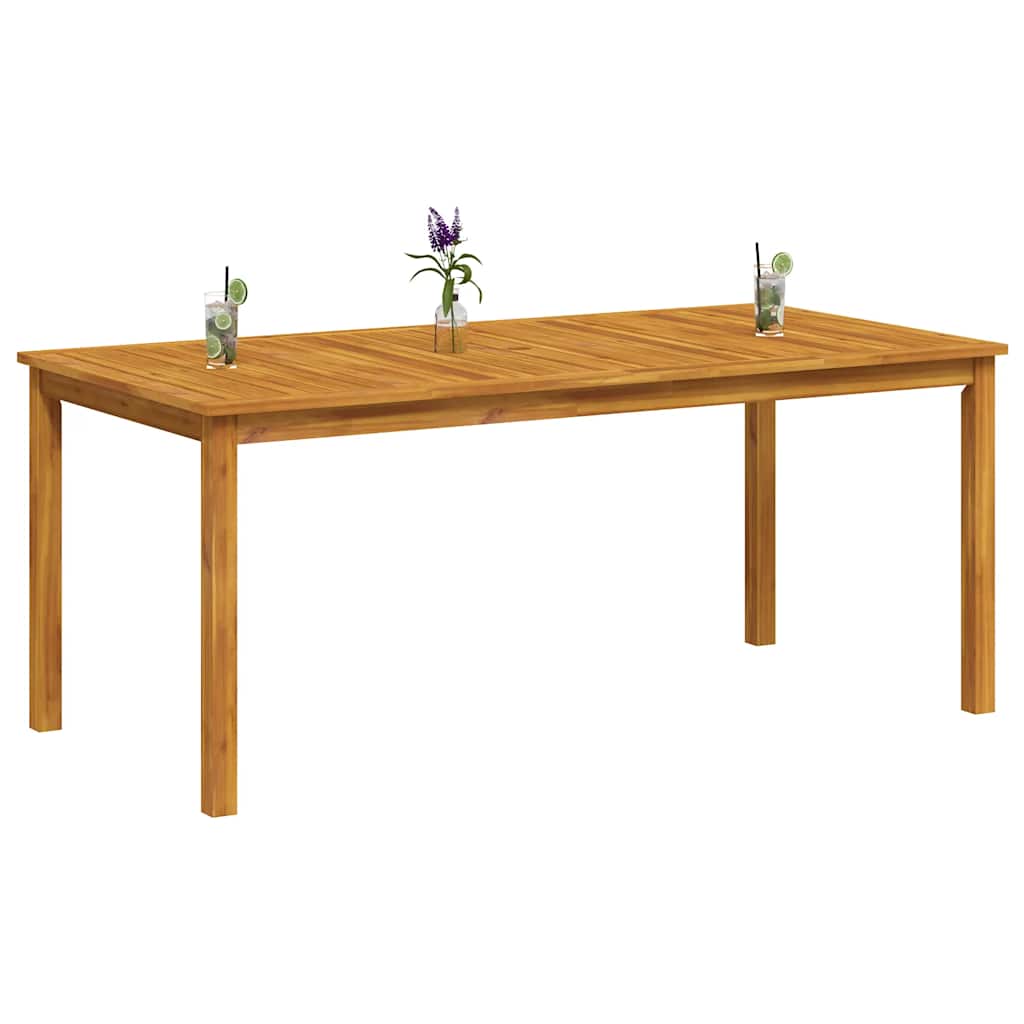 vidaXL Garden Dining Table 180x90x75 cm Solid Wood Acacia - Brown