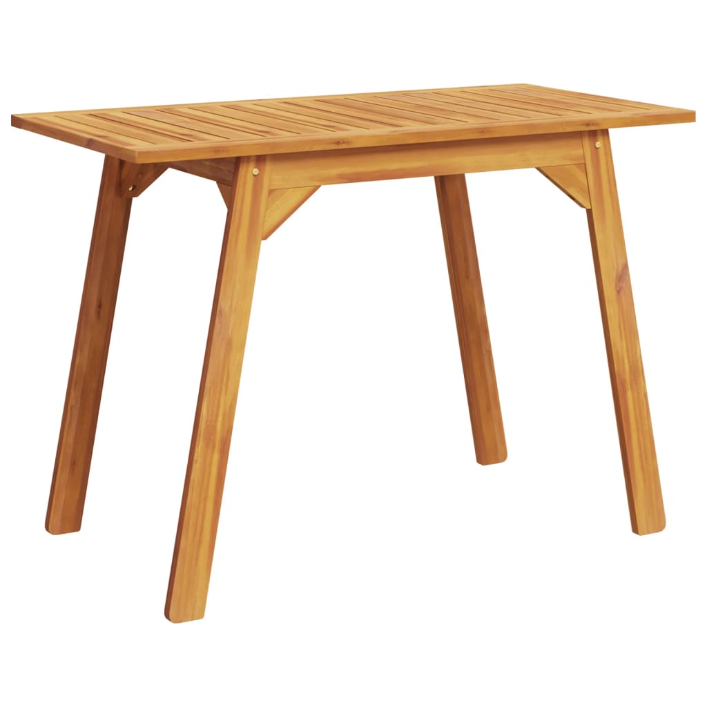 vidaXL Garden Dining Table 110x56x75 cm Solid Wood Acacia - Brown
