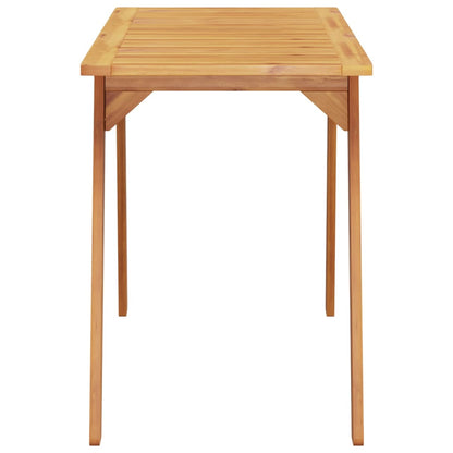 vidaXL Garden Dining Table 110x56x75 cm Solid Wood Acacia - Brown