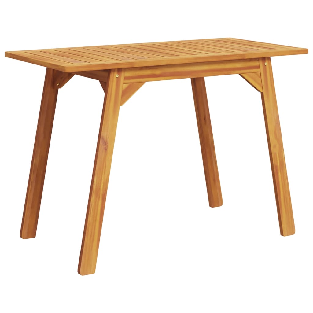 vidaXL Garden Dining Table 110x56x75 cm Solid Wood Acacia - Brown
