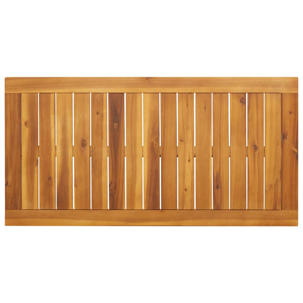 vidaXL Garden Dining Table 110x56x75 cm Solid Wood Acacia - Brown