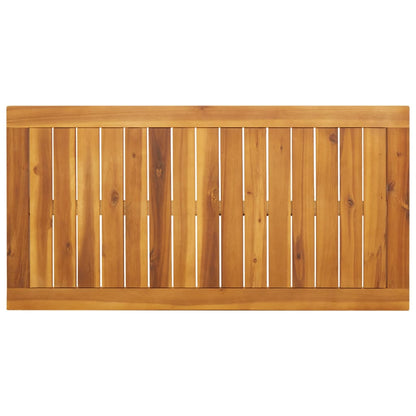 vidaXL Garden Dining Table 110x56x75 cm Solid Wood Acacia - Brown
