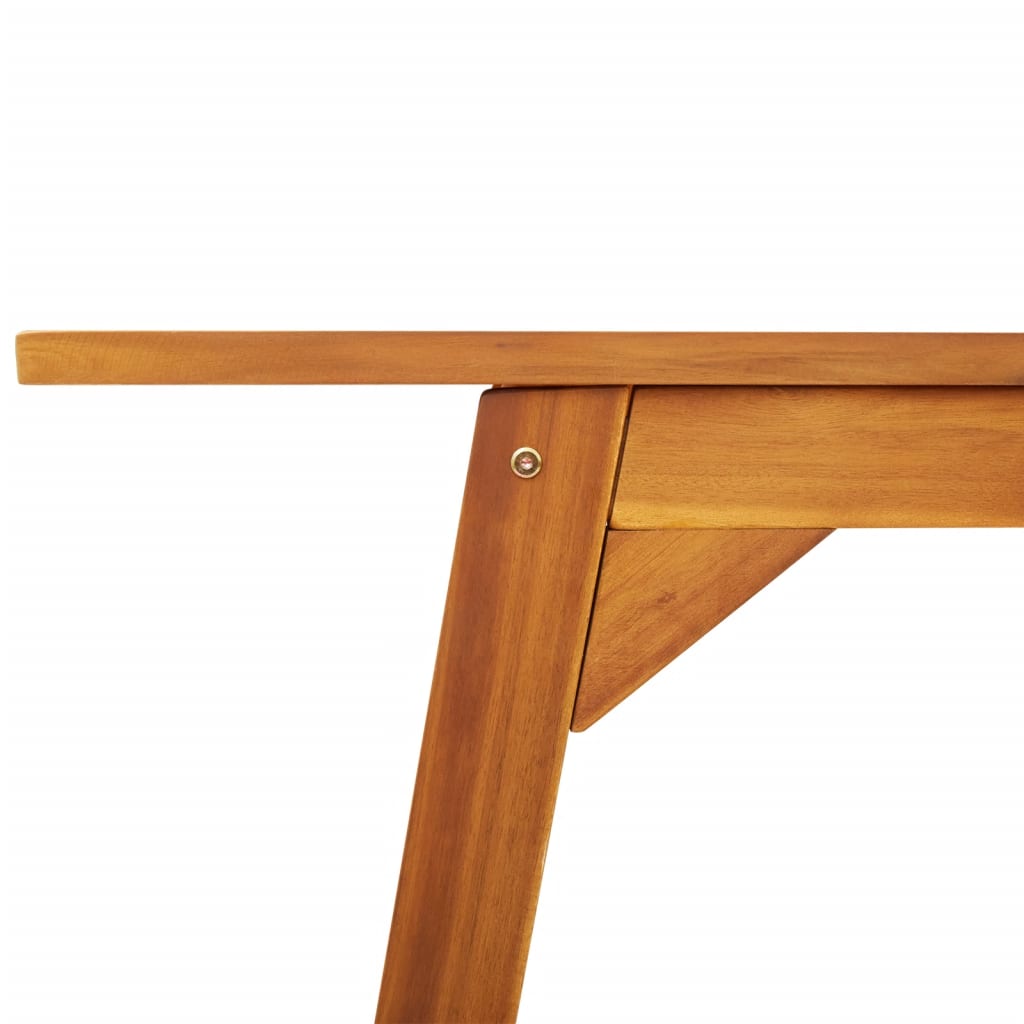 vidaXL Garden Dining Table 110x56x75 cm Solid Wood Acacia - Brown