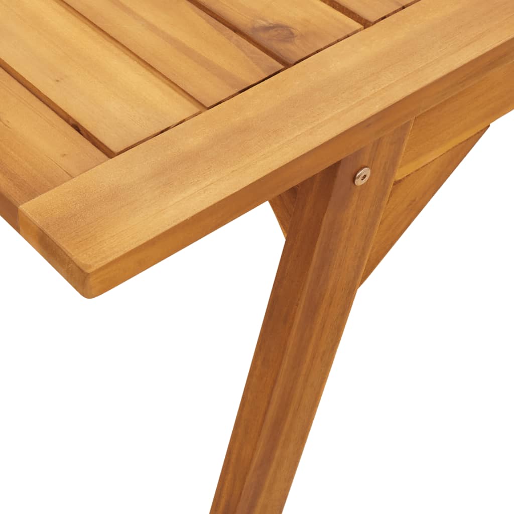 vidaXL Garden Dining Table 110x56x75 cm Solid Wood Acacia - Brown