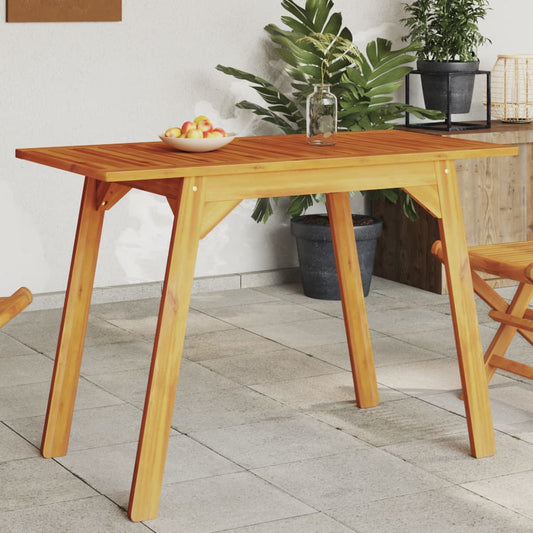 vidaXL Garden Dining Table 110x56x75 cm Solid Wood Acacia - Brown