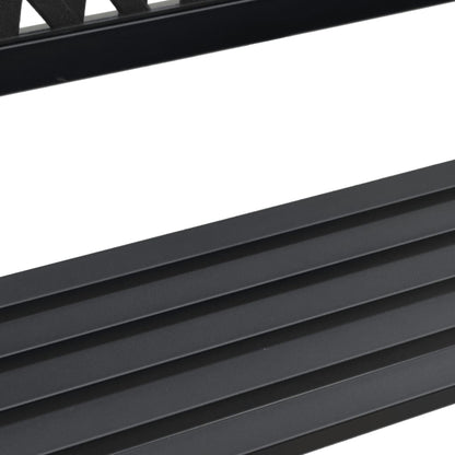 vidaXL Garden Bench Black 120 cm Steel - 31526