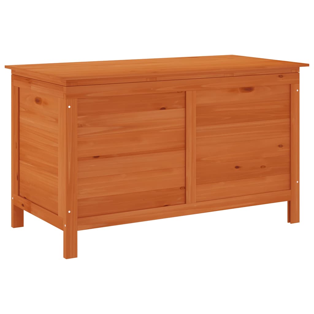 vidaXL Garden Storage Box 99x49.5x58.5 cm Solid Wood Fir - Brown - 100 x 50 x 58 cm