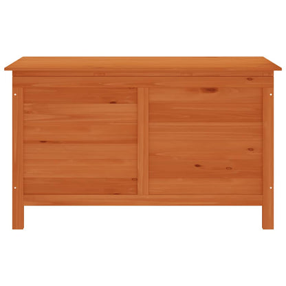 vidaXL Garden Storage Box 99x49.5x58.5 cm Solid Wood Fir - Brown - 100 x 50 x 58 cm