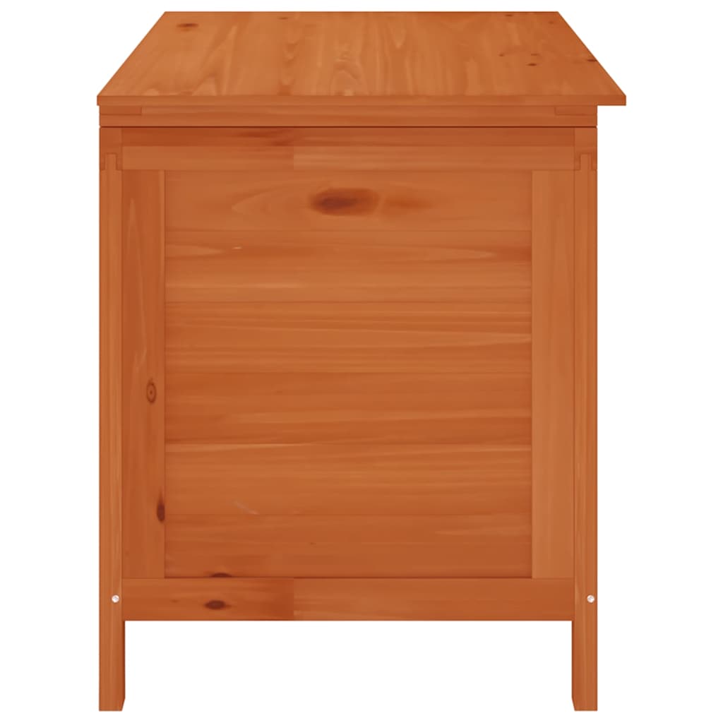 vidaXL Garden Storage Box 99x49.5x58.5 cm Solid Wood Fir - Brown - 100 x 50 x 58 cm