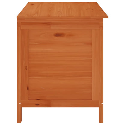 vidaXL Garden Storage Box 99x49.5x58.5 cm Solid Wood Fir - Brown - 100 x 50 x 58 cm