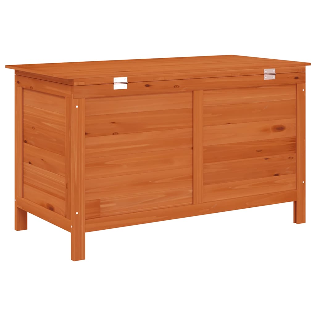 vidaXL Garden Storage Box 99x49.5x58.5 cm Solid Wood Fir - Brown - 100 x 50 x 58 cm