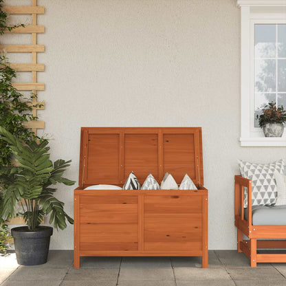 vidaXL Garden Storage Box 99x49.5x58.5 cm Solid Wood Fir - Brown - 100 x 50 x 58 cm