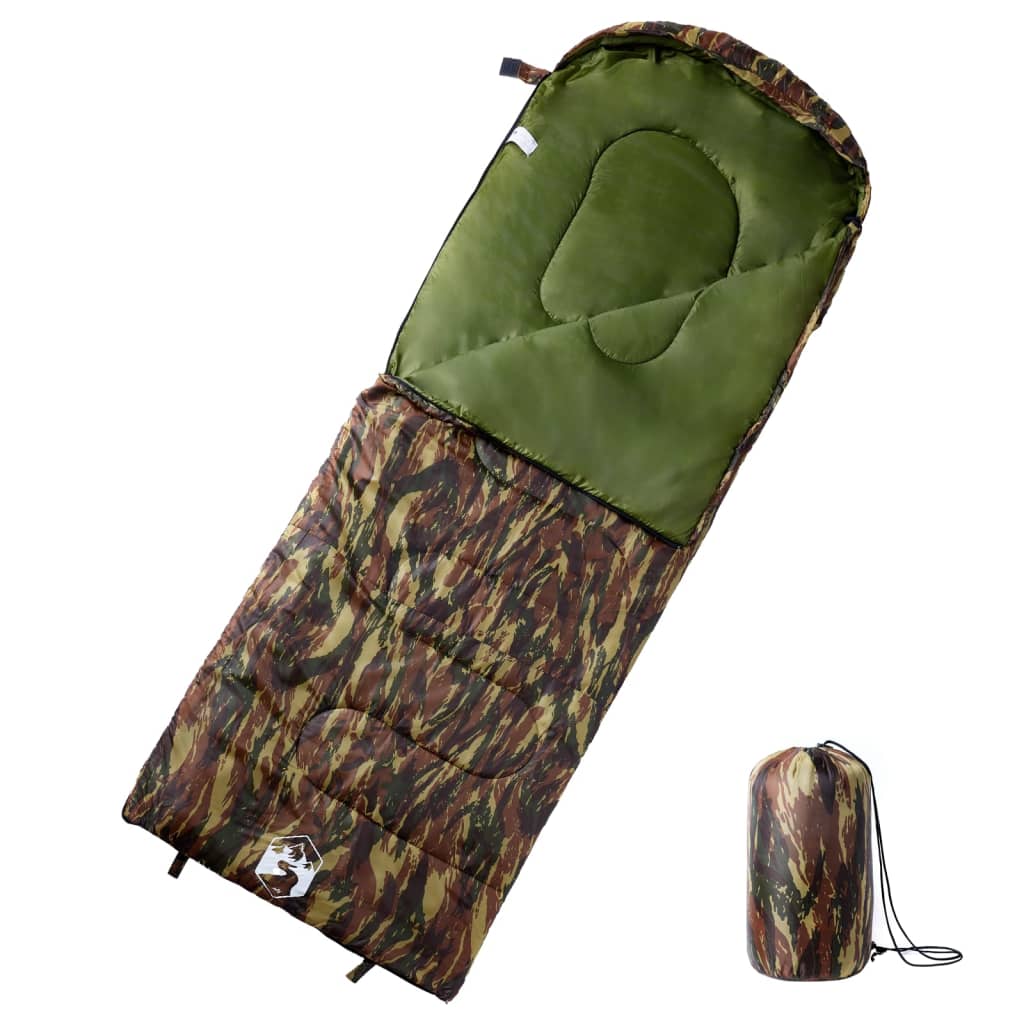 vidaXL Sleeping Bag for Adults Camping 3-4 Seasons - Gre - 220 x 83 cm