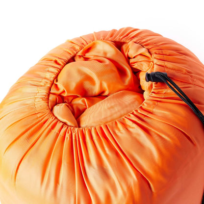 vidaXL Double Sleeping Bag with Pillows for Adults Camping 3-4 Seasons - Orange - 220 x 150 cm