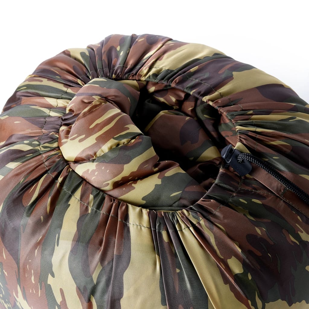 vidaXL Double Sleeping Bag with Pillows for Adults Camping 3-4 Seasons - Gre - 220 x 150 cm