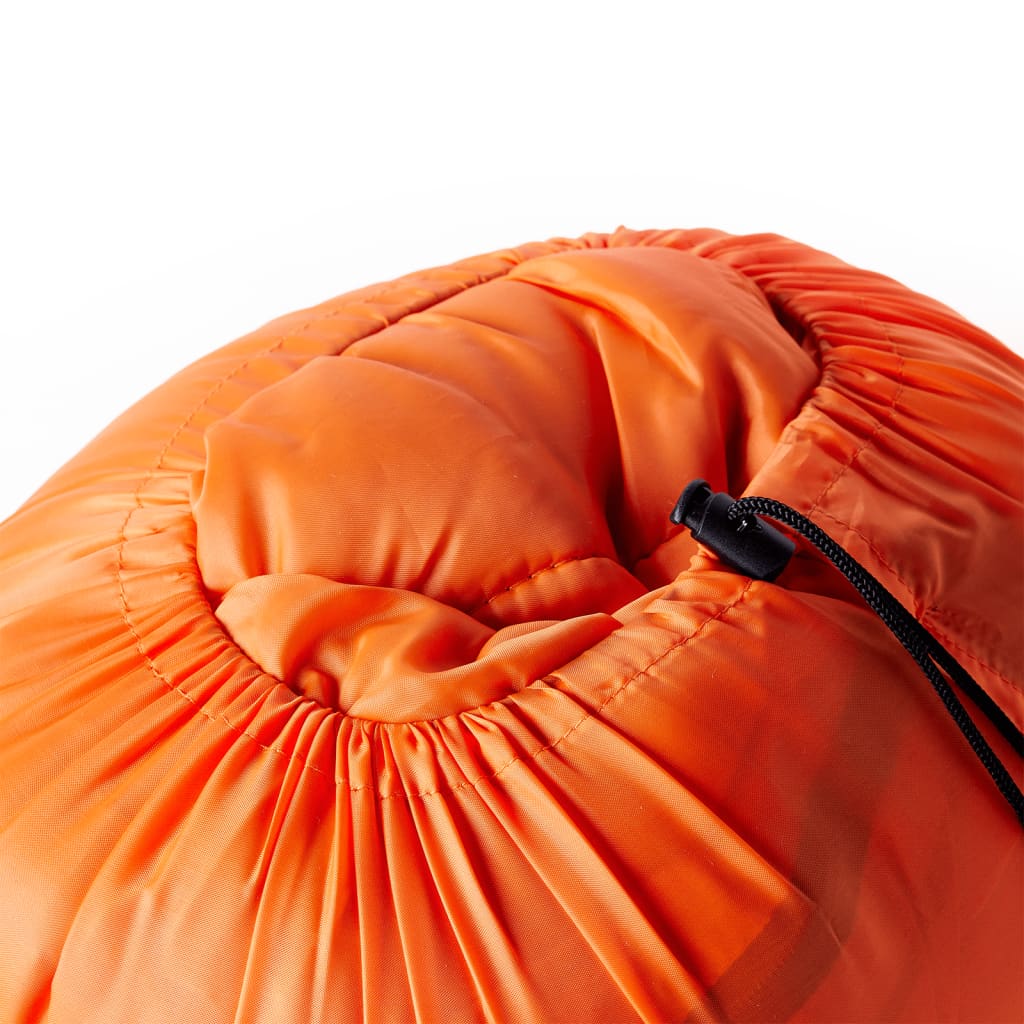 vidaXL Double Sleeping Bag with Pillows for Adults Camping 3-4 Seasons - Orange - 220 x 150 cm - 64140