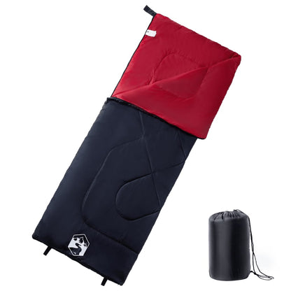 vidaXL Sleeping Bag for Adults Camping 3 Seasons - Red - 190 x 72 cm