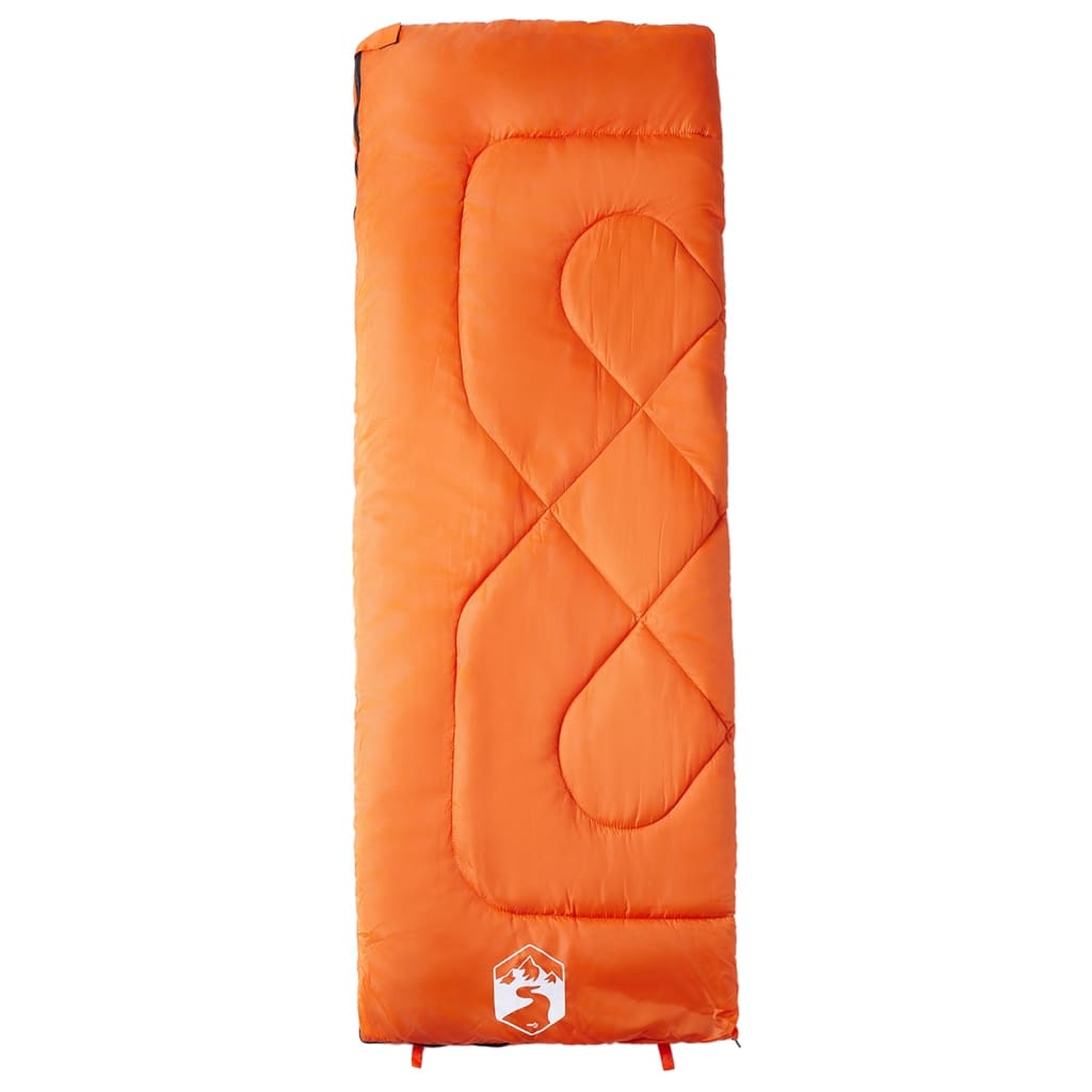 vidaXL Sleeping Bag for Adults Camping 3 Seasons - Orange - 190 x 72 cm
