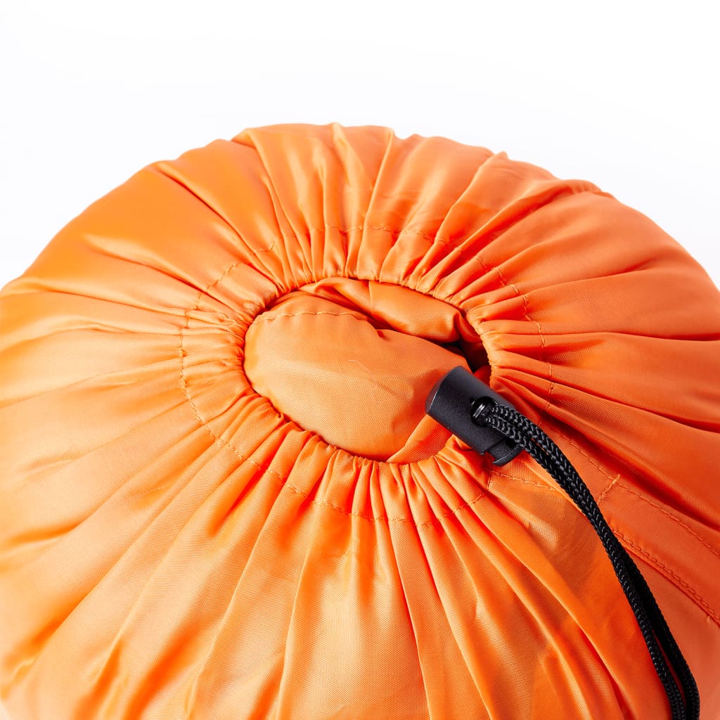 vidaXL Sleeping Bag for Adults Camping 3 Seasons - Orange - 190 x 72 cm - 64166